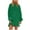 Army Green, variant on Efsteb Womens Oversized Long Sleeve Patchwork Sweatshirt Dress Crewneck Tunic Sweatshirts Fall Loose Pullover Top (Brown,L)