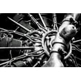 thumbnail image 2 of Ronin 14x11 White Modern Wood Framed Museum Art Print Titled - Propellor Engine close up, 2 of 4