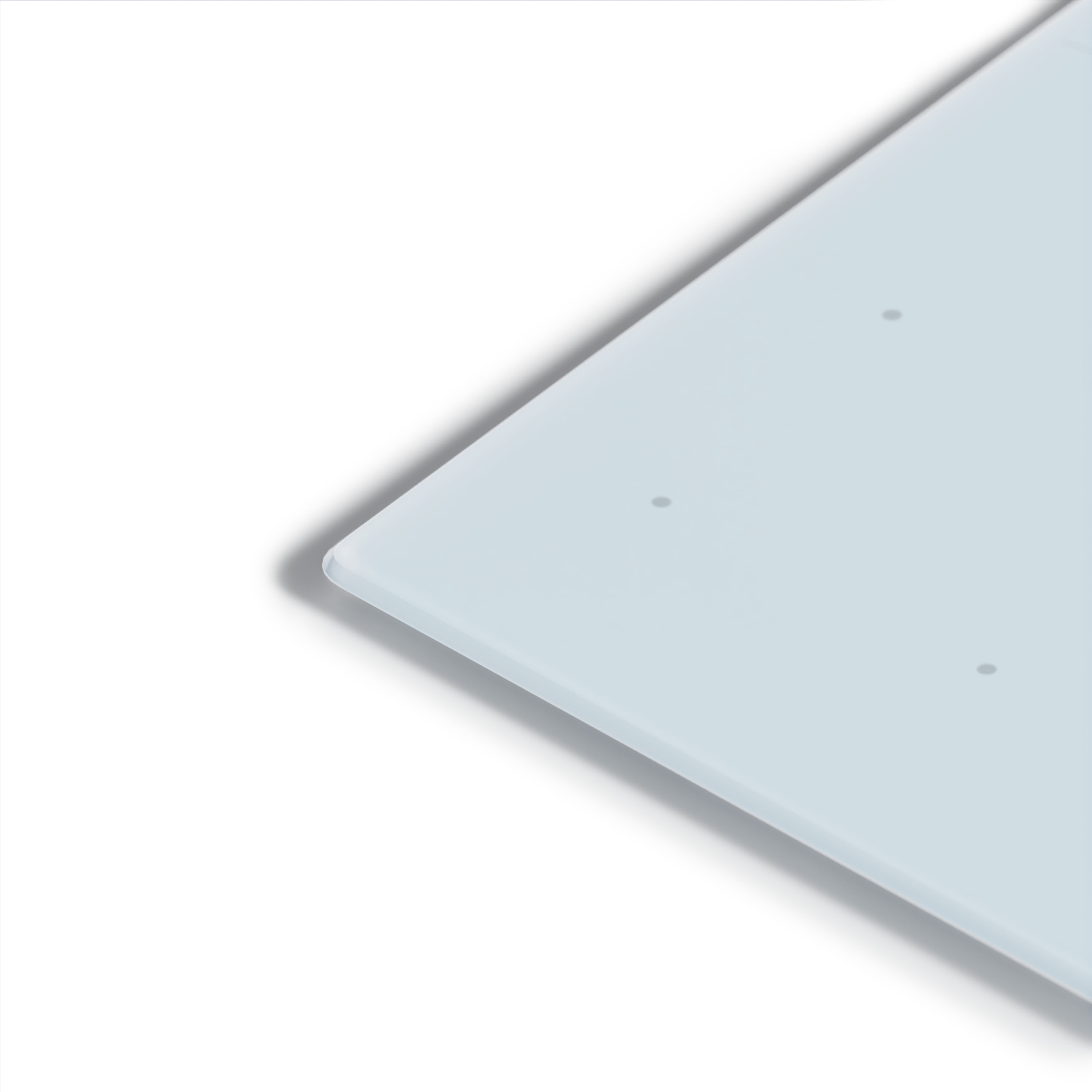 U Brands Non-Magnetic Ghost Grid Glass Dry-Erase Board, 36 x 24 inches, White Frosted Surface, Frameless