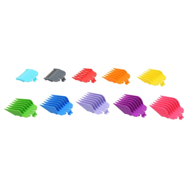 Ensemble de 10 Pcs Guide de Tondeuse à Cheveux pour Tondeuses à Cheveux Limit Peignes Accessoires de Tondeuse à Cheveux Ensemble d'Outils de Salon de Coiffure