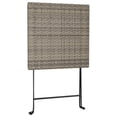thumbnail image 5 of vidaXL 3 Piece Folding Bistro Set Grey Poly Rattan, 5 of 5