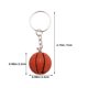 thumbnail image 3 of Llavero de baloncesto con bola, llavero, mochila, bolso, bolso, colgante, 3 of 4