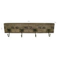 thumbnail image 5 of Contemporary Wooden Rustic Plaque with Ruler Style Design, Brown, 5 of 5
