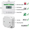 thumbnail image 4 of Carbon Monoxide Detector 2 Pack,Battery Operated CO Alarm with LCD Digital Display and Sound Warning，Portable Travel CO Alarm for House and Car (2AAA Batteries NOT Included), 4 of 5
