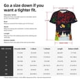 thumbnail image 4 of Bixox Men's Merry Christmas Elk Printed Short Sleeve Skinny Athletic T-Shirt, 4 of 6