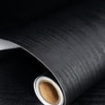 thumbnail image 4 of Self Adhesive Wallpaper Versatile Waterproof Safe PVC Black Wood Grain Wallpaper Quick Installation for Door for Dining Room, 4 of 8