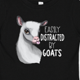 thumbnail image 4 of Inktastic Easily Distracted by Goats Cute Goat Boys or Girls Baby T-Shirt, 4 of 5