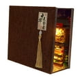 thumbnail image 3 of HILABEE DIY Booknook Kits DIY Model Room Decor Building Kits Dollhouse Wood Bookends for, 3 of 9