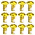 thumbnail image 3 of bedienty 12PCS Colorful Bicycle Disc Brake Rotor Torx Bolts T25 M5x10mm Bike Alloy Steel Disc Brake Rotor Fixing Screws Glod 1Set, 3 of 6