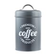 thumbnail image 2 of Contenedor para té y café, lata de dulces, organizador de almacenamiento de alimentos, latas de almacenamiento de cocina, tarro de de aceite , Gris oscuro Soledad contenedor de almacenamiento de café, 2 of 10
