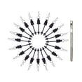 thumbnail image 3 of 4pcs/ 20 piezas clips de cuerpo anti-más de alta resistencia con alfiler de goma flexible 20pcs, 3 of 9