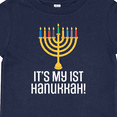 thumbnail image 4 of Inktastic 1st Hanukkah Menorah Childs Boys or Girls Baby T-Shirt, 4 of 5