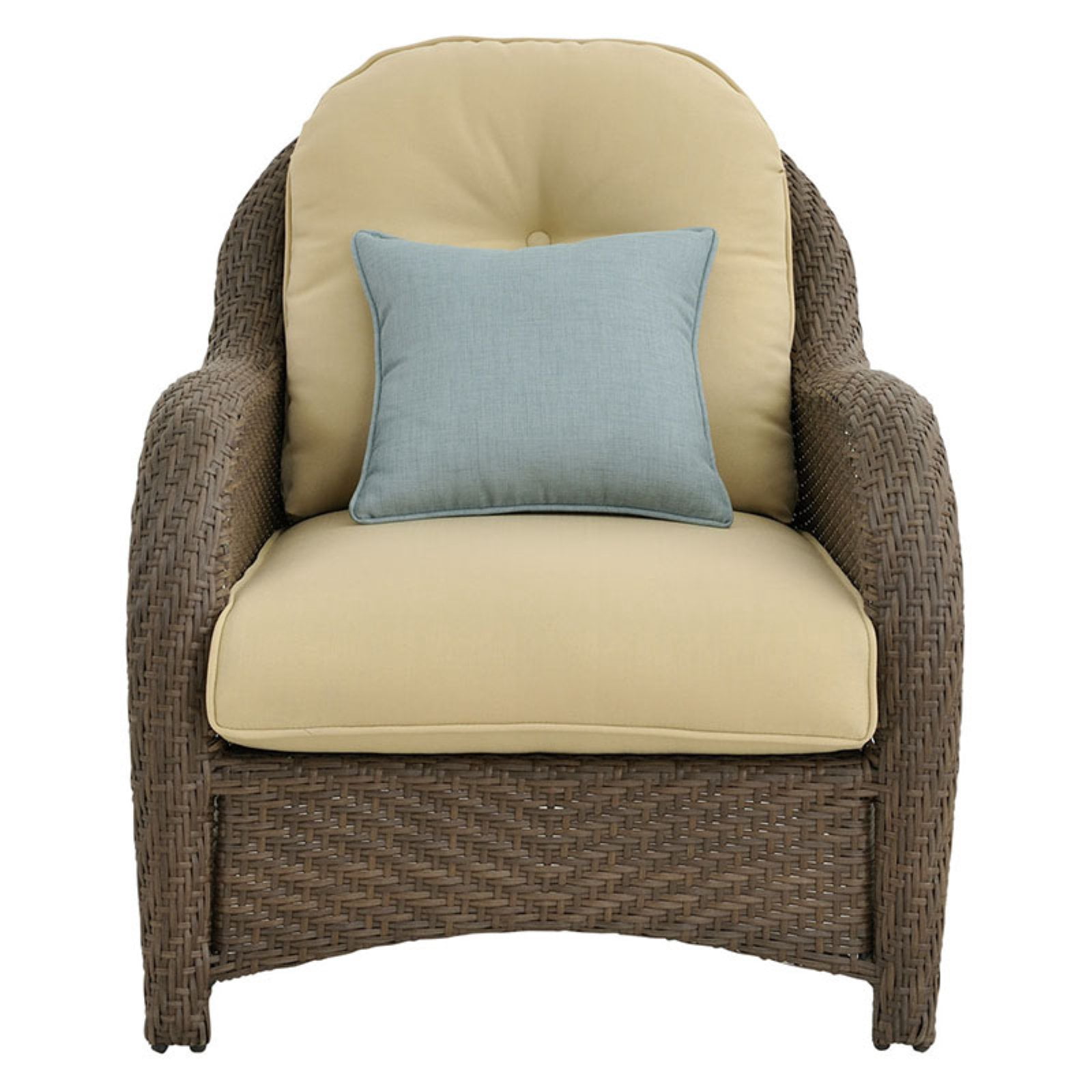 Hanover Newport 6 Piece Outdoor Wicker Lounge Set Walmart Com Walmart Com