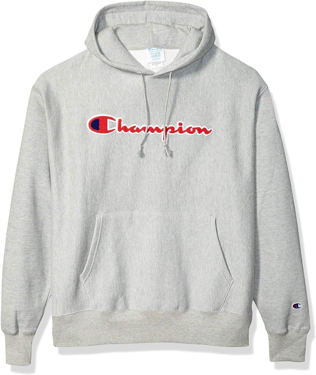 champion life men's reverse weave script pullover hoodie
