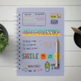 thumbnail image 2 of 2pcs（pink and purple） Simplified Planner undated schedule A5 coil notebook, 2 of 5