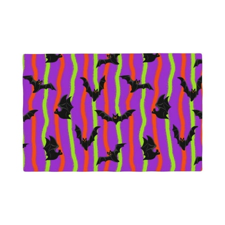 

Placemats Set of 4 halloween bats Pattern Heat Resistant Non - Slip Place mats Waterproof table mat for Kitchen Dining-6片装