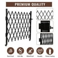 thumbnail image 4 of Towallmark Garden Fences, 50" H x 43" W Single Folding Door, Portable Expandable Fence Gate with Casters, Flexible Steel Accordion Security Gate Barricade Gate for Backyard Garden,Dog Fence, 4 of 7