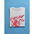 thumbnail image 3 of England GO! Red Lion Heraldry Men Athletic Heather T-Shirt, Male XX-Large, 3 of 4