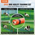 thumbnail image 2 of VEVOR Dog Agility Training Equipment 5 PCS Set Upgrade w/ Hurdles Extended Tunnel - VEVOR Dog Agility Training Equipment 5 PCS Set Upgrade w/ Hurdles Extended Tunnel, 2 of 11