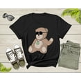 thumbnail image 2 of Cute Teddy Bear Animal Wearing Sunglasses Funny Waving Toy T-Shirt Teddy Bear Lover Gift T Shirt for Men Women Kids Boys Girls Tshirt, 2 of 8