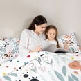 thumbnail image 5 of Homewish Kawaii Cow 2pcs Bedding Comforter Set for Child Boys Girls,Chic Floral Flower Twin Comforter Sets,Cartoon Animal Breathable Bedding Set,Super Cozy Room Decor,Reversible, 5 of 8