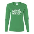 thumbnail image 2 of Wild Bobby, Jadon & Marcus & Bukayo, Sports, Women Graphic Long Sleeve Women, Kelly, Small, 2 of 5
