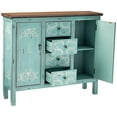 thumbnail image 3 of Elk Home Tabitha 2-Door 4-Drawer Transitional Wood Cabinet in Blue/Gray, 3 of 5