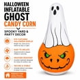 thumbnail image 6 of Hvmvliv 4.6FT Tall Halloween Inflatable Pumpkin Ghost with Built-in Blower for Outdoor Yard Party Luminous Decoration, 6 of 6