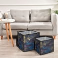 thumbnail image 6 of Home Organizer Foldable Fabric Storage Bin With Handle The Whale in The Night Sky, 6 of 7