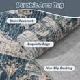 thumbnail image 4 of FEELHOME 2'x3' Area Rug Machine Washable Soft Vintage Distressed Non Slip Carpet for Living Room Bedroom Dining Room Blue, 4 of 6