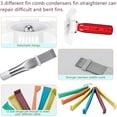 thumbnail image 4 of 5 Pcs Air Conditioner Fin Cleaner Set 3 Different AC Condenser Fin Comb Fin Straightener,2 Different Brush Condenser AC Coil Cleaner Air Refrigerator Fin Evaporator Cleaner, 4 of 5