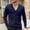 Navy, variant on Kilaqueen Oversized Cardigan Sweaters for Men Long Sleeve V-Neck Cardigans Casual Relaxed Fit Buttons Down Plus Size Cardigan Knitted Lightweight Outerwear