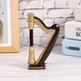 thumbnail image 4 of Miniature Harp, Musical Instrument Model, Musical Model, For Musician Friends Well-manufactured Gift Kids, 4 of 8