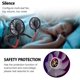 thumbnail image 4 of Ventilador de cuello portátil, mini ventilador USB, ventilador de cuello recargable, ventilador de cuello, viento de doble cabeza de 3 velocidades para acampar al aire libre (negro), 4 of 5