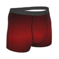 thumbnail image 3 of Kll Red Geometric Perforated Square Background Men'S Cotton Boxer Briefs Underwear-Xx-Large, 3 of 9