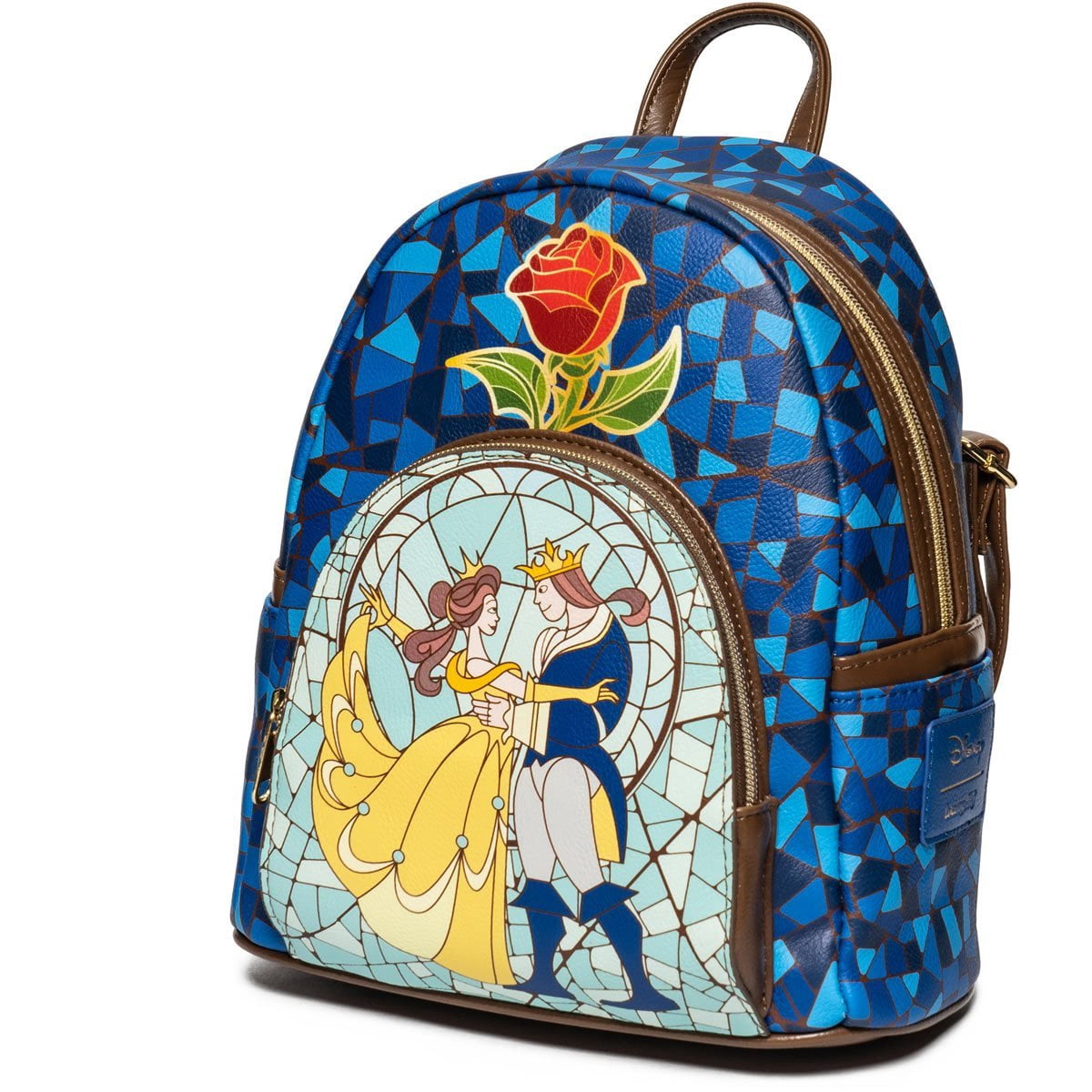 Loungefly Disney Beauty and the Beast Mini Backpack Blue Green Multicolor NWT Beauty and the Beast Be Our Guest Mini Backpack main image 3