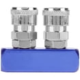 thumbnail image 3 of Conector rápido neumático de 12 mm con rosca hembra de 2/3/4/5 vías para conectar mangueras neumáticas y de aire (2 vías), 3 of 8