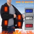 thumbnail image 5 of Zormilly Heated Hoodie for Men Women winter Plus Size Zip Up Hoodie with Pockets 4-Controller Warm Heating Black Sweatshirt, S-5XL, 5 of 8
