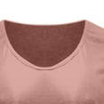 thumbnail image 5 of USSUMA T-Shirts for Women Trendy,Women's Casual Cap Sleeve T Shirts Basic Summer V Neck Tops Loose Solid Color Blouse Tunics, 5 of 5