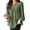 Dark Green, variant on ZANZEA Women Cotton Long-sleeve Shirt Blouse Solid Color Fashion Top