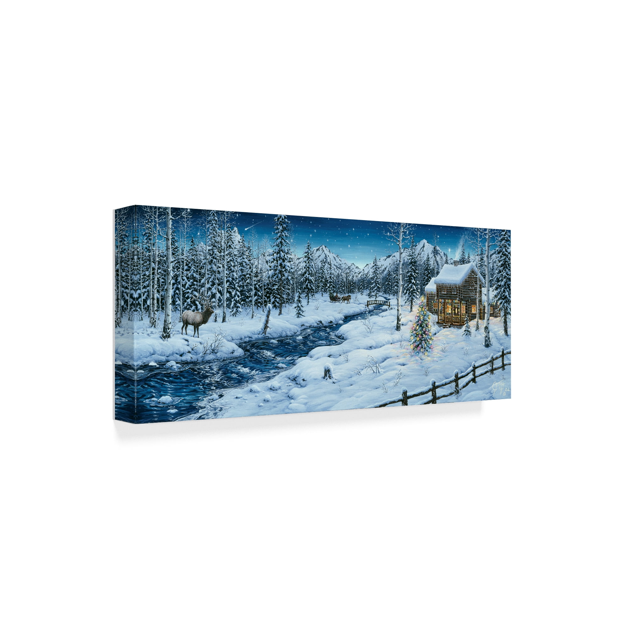 Trademark Fine Art 'Mountain Holiday' Canvas Art by Jeff Tift