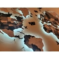 thumbnail image 6 of Led Light 3D Wood World Map for Wall Decor - Home Decor World Map with 6ft Power Cord - 3D Wood World Map Wall Art for Home & Kitchen or Office - Gift for Travel Lover (Large, BLACK AND WHITE), 6 of 9