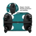 thumbnail image 3 of Bingfone White Polka Dots With Teal Background Luggage Cover Washable Suitcase Cover Protector Anti-scratch Suitcase cover Fits 18-32 Inch Luggage (No luggage included), 3 of 8
