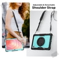 thumbnail image 5 of for Samsung Galaxy Tab S11 Ultra Case 14.6 inch, 360 Rotating Shockproof Cover with Stand, Handle, Shoulder Strap (SM-X930/X936B), Sky Blue Panel, 5 of 7
