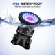 thumbnail image 2 of Proyector RGB para acuario, iluminación sumergible para peces, lámpara LED impermeable IP68 con ángulo ajustable y control remoto para jardín, estanque, piscina y fuente (paquete de 4), 2 of 5