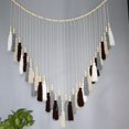 thumbnail image 2 of Colgante de Pared de Macramé, Tapiz de Macramé para Colgar en La Pared, Tapiz de Hojas Tejidas A Mano Bohemio, Decoración Tejida Bohemia para Apartamento, Galería, Sala de Estar, 2 of 8