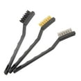 thumbnail image 2 of Almencla 3 Pieces Wire Brush Set Scratch Brushes for Deep Cleaning Paint Remover Dirt black, 2 of 8