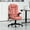 Orange-red, variant on Resenkos Computer Desk Chair, 6 Point Vibrating Massage Office Chair With Heat, Massage Desk Chair, Beige