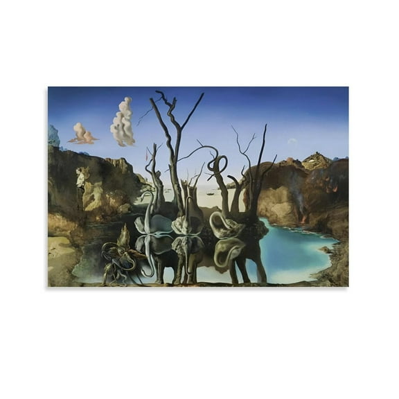 Salvador Dali Print Painting (27) Artworks Picture Print Poster Wall Art Painting Canvas Gift Decor Home Posters Decorative 12x18inch(30x45cm)