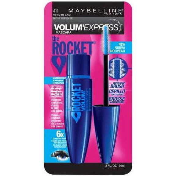 Maybelline New York Volume Express The Rocket Waterproof Mascara Very Black 411 03 oz